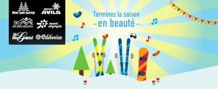 Conditions de ski - Dernier weekend d'avril! Encore du ski de printemps au Québec...Mt St Sauveur et Mt Comi Conditions de ski - Dernier weekend d'avril! Encore du ski de printemps au Québec...Mt St Sauveur et Mt Comi