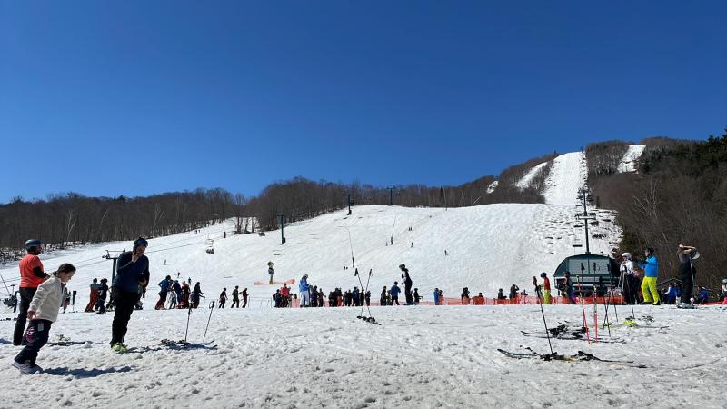 Mont-Sainte-Anne - On profite du printemps ensoleillé