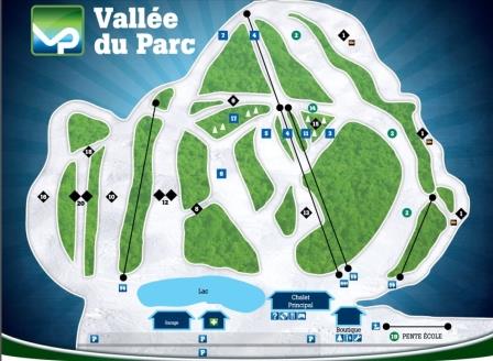 Vallée du Parc Carte des pistes Vallée du Parc Carte des pistes